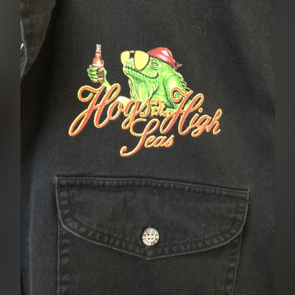 Vintage  ’Hogs on the High Sea” graphic t-shirt Medium - Picture 2 of 6